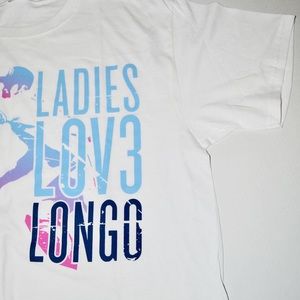 NEW Evan Longoria White XL woman’s T-Shirt